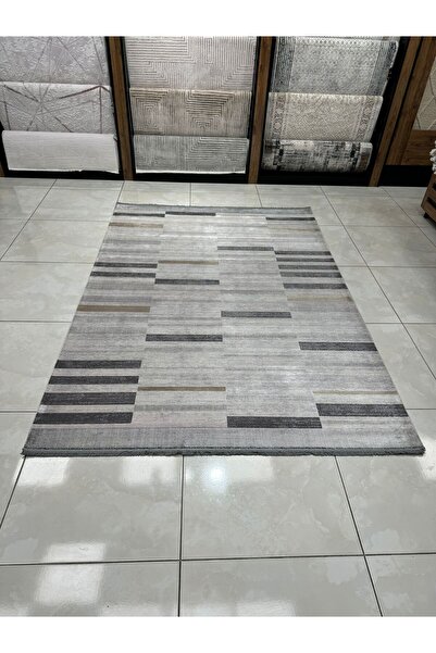 DİLEK HALI DİORA GOLDEN 2053 A GRI Doğal ipliklerle  Üretilen Modern Desenli ...