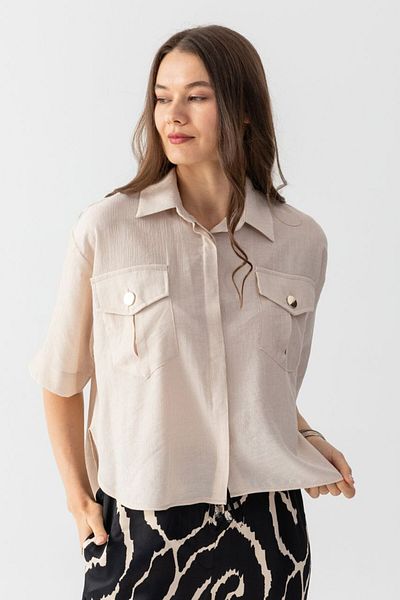 Yare Pleated Comfortable Cut Shirt