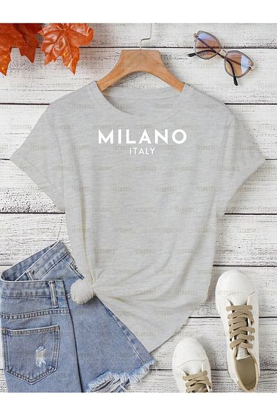 aynewmoda Milan Printed Oversize T-Shirt