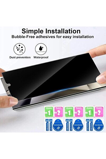 m.tk moveteck Samsung Galaxy S24 Ultra Ekran Koruyucu Hayalet Cam Aktif Parmak izi Okuyuculu Premium Gurved Glass