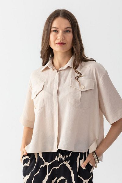 Yare Pleated Comfortable Cut Shirt