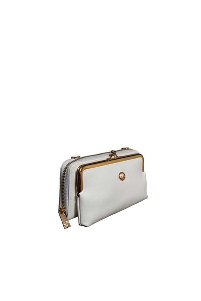 Senna Collection Geantă crossbody în stil portofel cu clemă