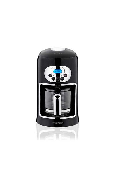 KORKMAZ New Filter Coffee Machine with Black LCD