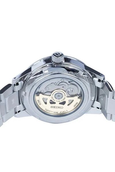 Seiko Ssk009j Hardlex Crystal 40.8 Mm Steel Band Men's Wristwatch