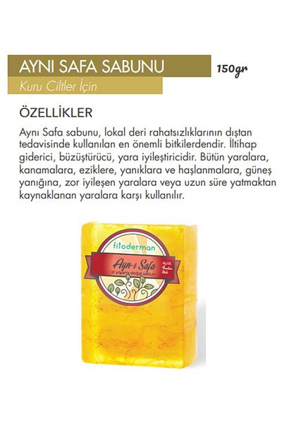Fitoderman Preventive & Skin Color Equalizing Natural Ayn-I Sefa Care Soap 150 Gr