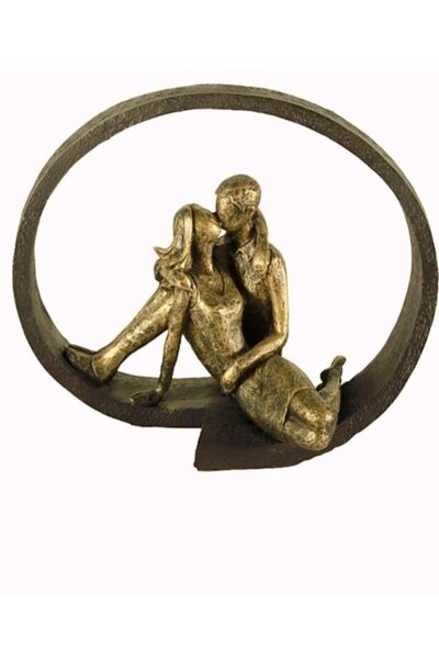 HAND DEKOR Dekoratif Sevgili Çift Heykel Biblo