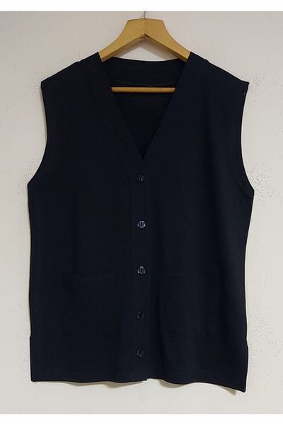 Modalüx Thin Combed Cotton Buttoned Pocket Vest