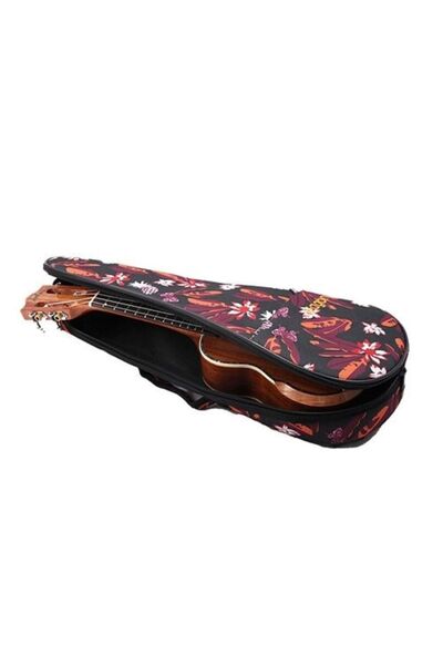 Wagon 03 Serisi Soprano Ukulele Taşıma Çantası ( Yaprak Desenli )