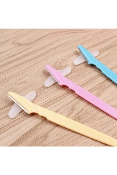 Keskin Hediyelik 3lü Set Profesyonel Kaş Usturası Jileti Yedek Bıçaklı Kaş Düzeltici Şekillendirici