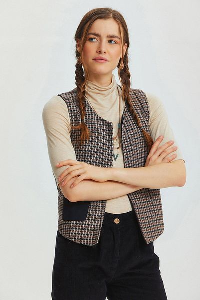 Clandestino Gray Double Sided Bohemian Vest
