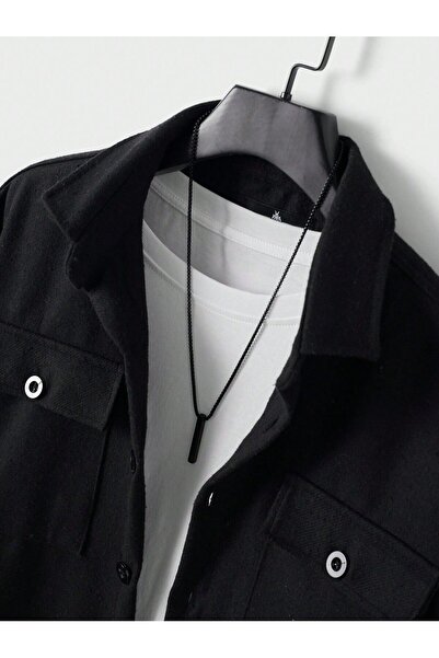 YNGMENCLASS dokulu kaşe gömlek ceket