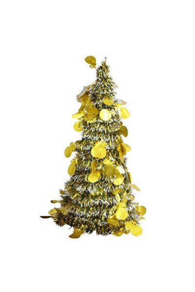 T.Concept Yılbaşı Masa Süsü Yeni Yıl Yapay Noel Ağacı Parlak Sarı