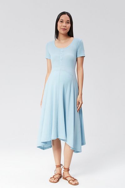 LYN MAMA Eros Baby Blue Maternity Dress