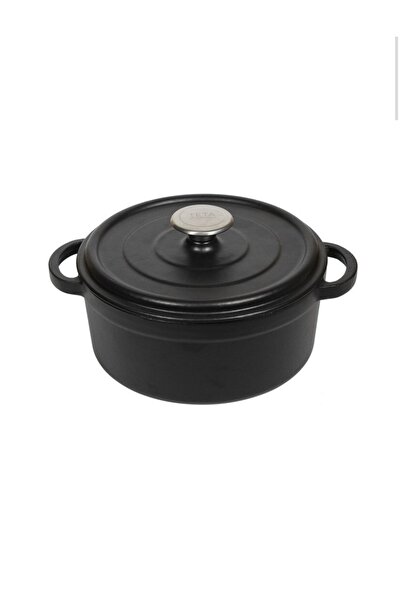 TETA MUTFAK 24 Cm Siyah Derin Demir Döküm Tencere