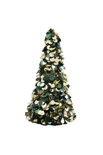 T.Concept Yılbaşı Masa Süsü Yeni Yıl Yapay Noel Ağacı Parlak Yeşil