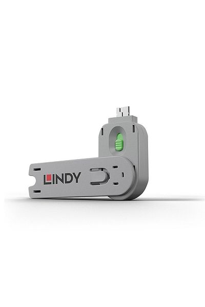 LİNDY Usb Type A Port Blocked Unlocking Switch, Green Color
lin-40451&amp; Lin-40461
USB Type A Port Block