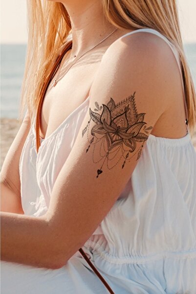 BP Tattoo Lotus Mandala Geçici Dövme