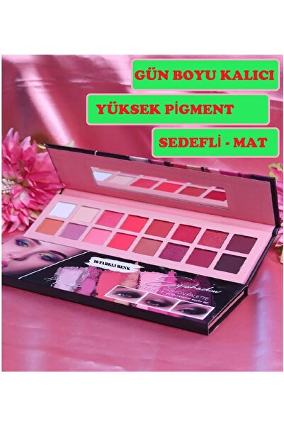 Lavider Eyeshadow Fashıon Palette 16 Color Göz Farı NO: A