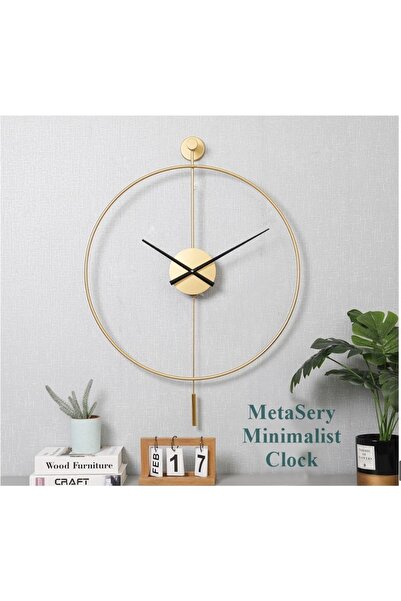 MetaQuartz Aksesuar Timelles Tiktok Gold Büyük Boy (50X75CM)- Siyah 35 Cm Akr...