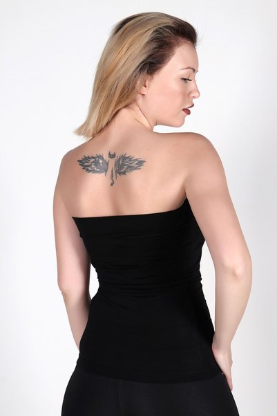 moda felinya Women's Black Strapless Body