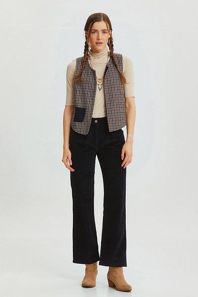 Clandestino Gray Double Sided Bohemian Vest