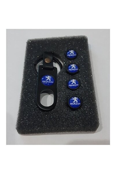 point marketing Set capac de supapă și breloc Peugeot