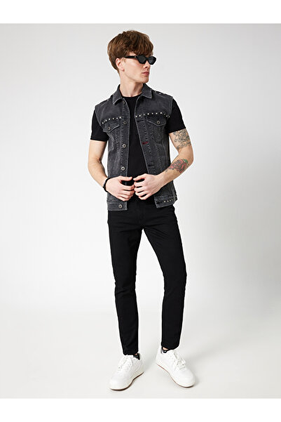 Loft بنطلون جينز أسود للرجال - LF2011723