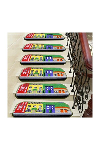 Stepmat سجادة ممسحة سلم بنمط منزل المرور لحضانة الأطفال