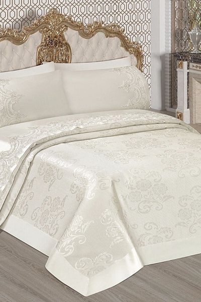 PIRESTIJ Sultan French Dowry Pique Set Double
