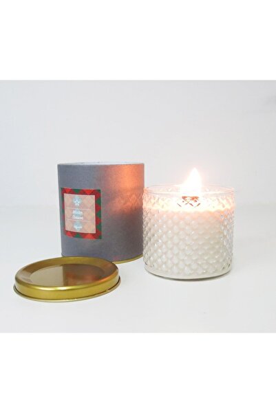 Missi Özel Kristal Bardak Black Vanilya Kokulu Çıtırtılı Vegan Mum(ÖZEL KUTULU)
