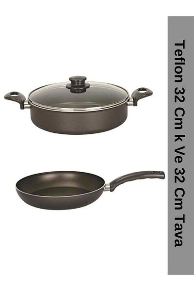 Viyalente Teflon 32 cm cauliflower and 32 cm pan