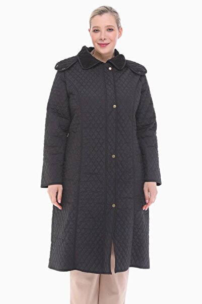 TUTveAL Collection Large Size Quilted Coat - Water Resistant, Imported Fur Coat