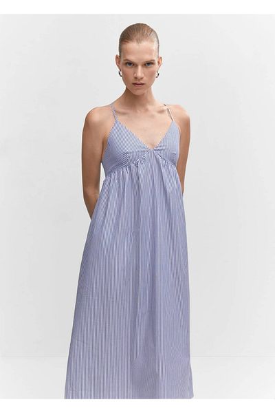 MANGO Woman Crosskleid mit Baumwollrücken
