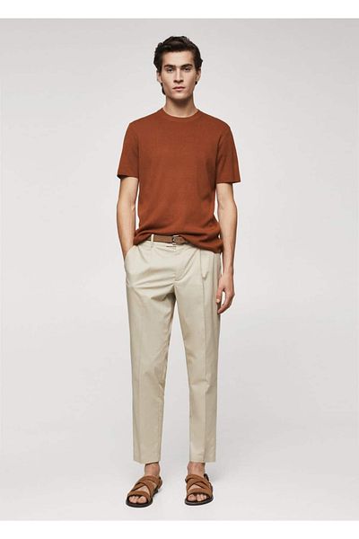 MANGO Man Πλεκτό T-Shirt