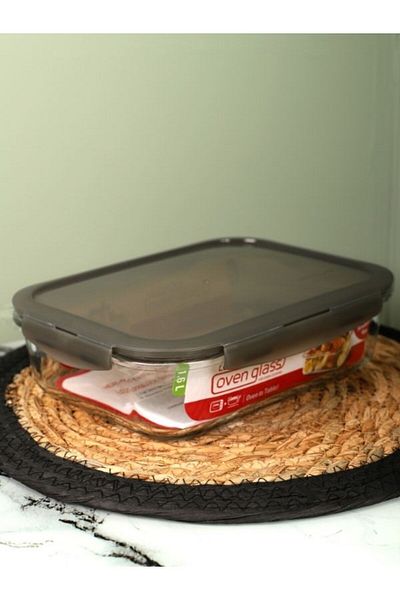 Viyalente Lock & Lock Airtight Glass Storage Container 1.6 LT| 400°C Safe as Heat
