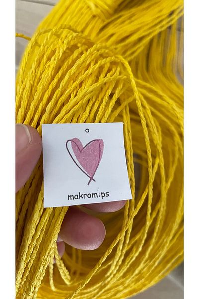 Makromİps Luxury Premium Paper Rope 2mm 50gr Kraft Hand Knitting Rope Gift Packaging Party