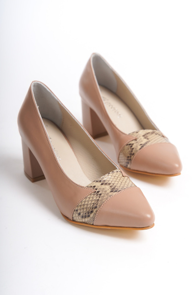 Makosen Comfort Makosen Hakiki Deri Kadın Topuklu Ayakkabı