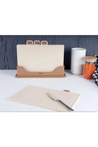 Viyalente Cutting Board with Stand 4 Pieces