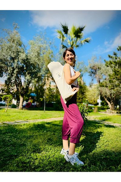 YOFU Yoga Mat Carry Bag (FOR 8 MM) Yoga Time Printed Pilates Mat Carry Bag