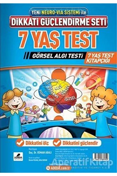 Adeda Yayınları Adeda Dikkati Güçlendirme Seti 7 Yaş Test
