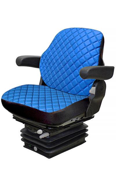 Binbir Trend جرار بمقصورة 2 قطعة غطاء مقعد - جلد أزرق