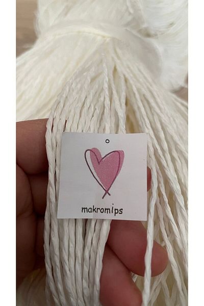 Makromİps Πολυτελές Premium Χαρτί Σχοινί 2mm 50gr Kraft Πλεκτό Σχοινί Δώρο Συσκευασία Πάρτυ