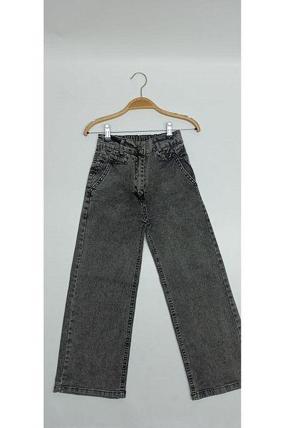 CANBİX Girl - Blue Black Flato Pocket Jeans