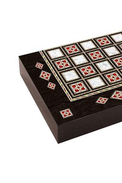 Star Oyun Star Pearlescent Polyester Antique Pearlescent Backgammon