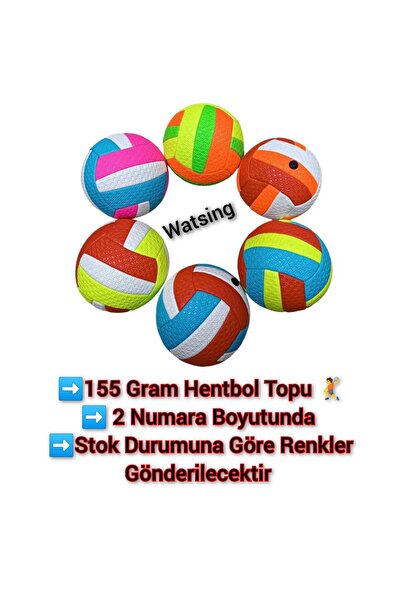 WATSING Dikişli Soft Hentbol Topu 2 Numara Mini Futbol Topu
