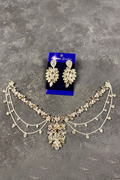 Limelia Set de păr pentru mireasă și nuntă cu ciucuri model Ahu de culoare ar...