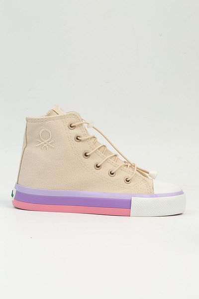 Benetton ® |   BN-30193 - 3394 Μπεζ-Παιδικά Αθλητικά Παπούτσια