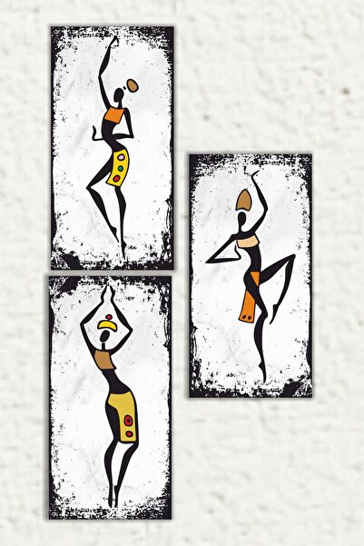 UNT Αφρικανικές γυναίκες διακόσμηση τοίχου - Στολίδι, ζωγραφική με εμφάνιση δ...