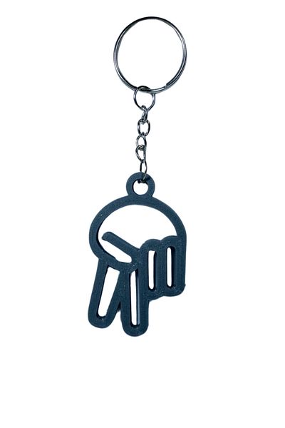 Tesseract Freedom Gray Sign Keychain