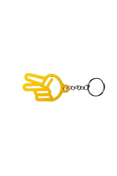 Tesseract Freedom Sign Yellow - Keychain